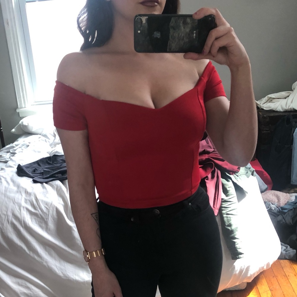 Sexy red top